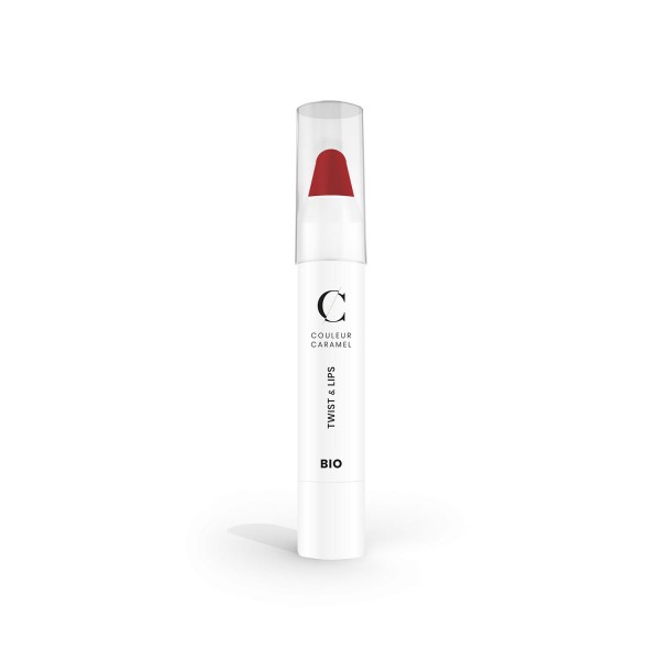 Couleur caramel twist&lips barra de labios 405 matt red 1un