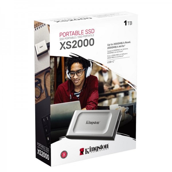 Kingston xs2000 portable ssd 1tb usb 3.2 tipo-c